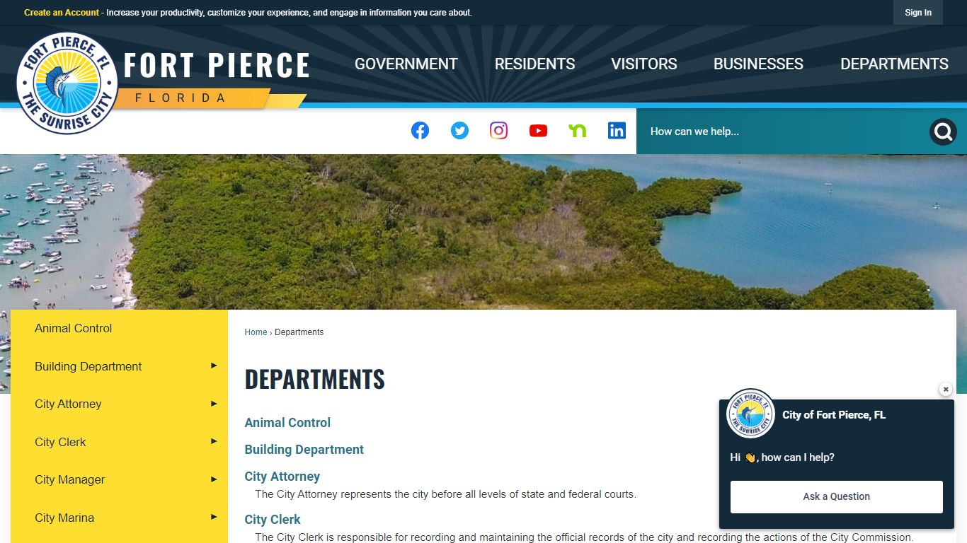 Departments | Fort Pierce, FL - Official Website