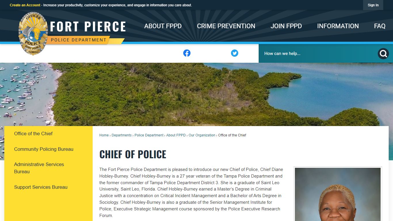 Chief of Police | Fort Pierce, FL - Official Website